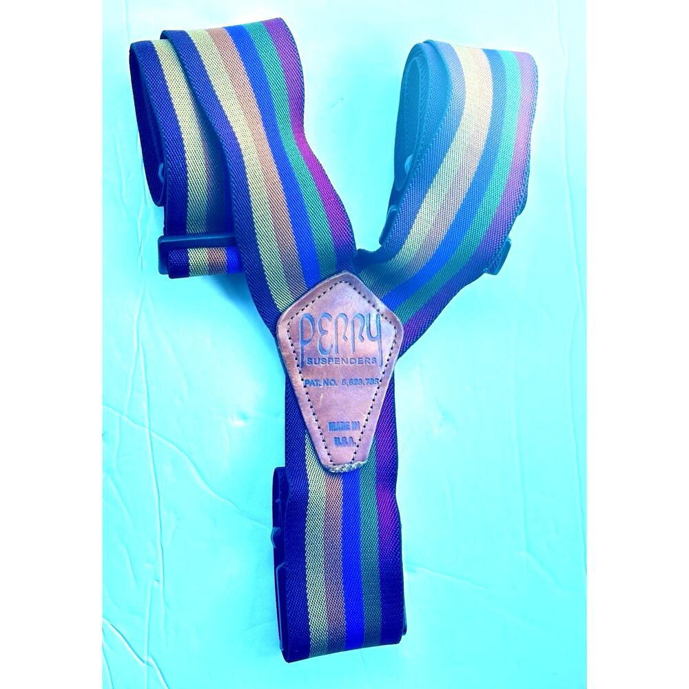 perry suspenders Striped Rare Colors